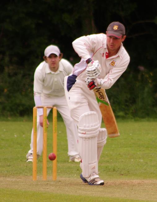 Tim Hicks in charge at the crease for Carew